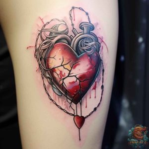 The Meaning and Symbolism Behind Anatomical Heart Tattoo with Flowers